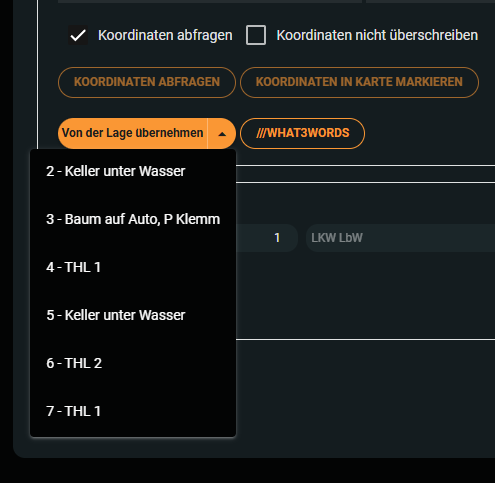 Detail-Von Lage übernehmen Detail-Von Lage übernehmen