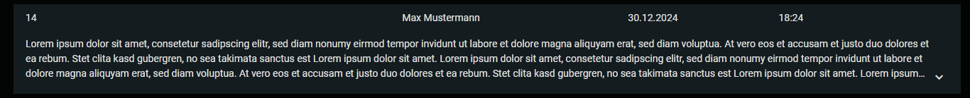 Detail Zu langer Text