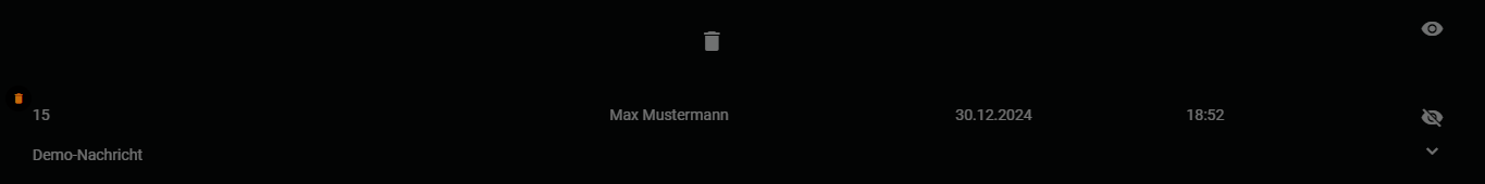 Detail-Gel&ouml;schter Eintrag